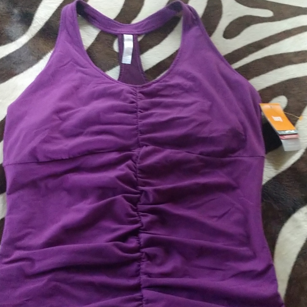 Lucy x-bar Perfect Core Halter Workout Top xl